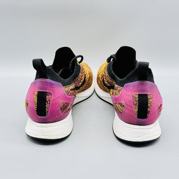 Nike Shoes Womens 9 Yellow Purple Air Zoom Mariah Flyknit Racer Athletic Sneaker - Picture 8 of 12